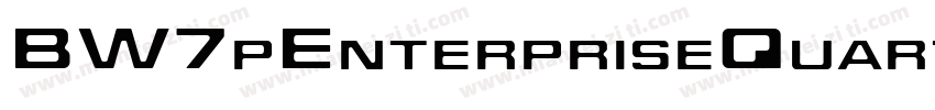 BW7pEnterpriseQuarter Medium字体转换